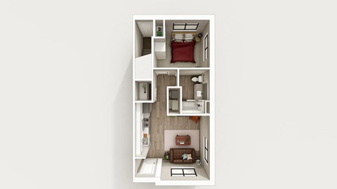 Flat Model Floorplan